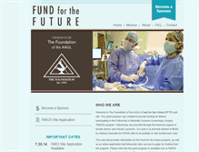 Tablet Screenshot of fundforthefuture.aagl.org